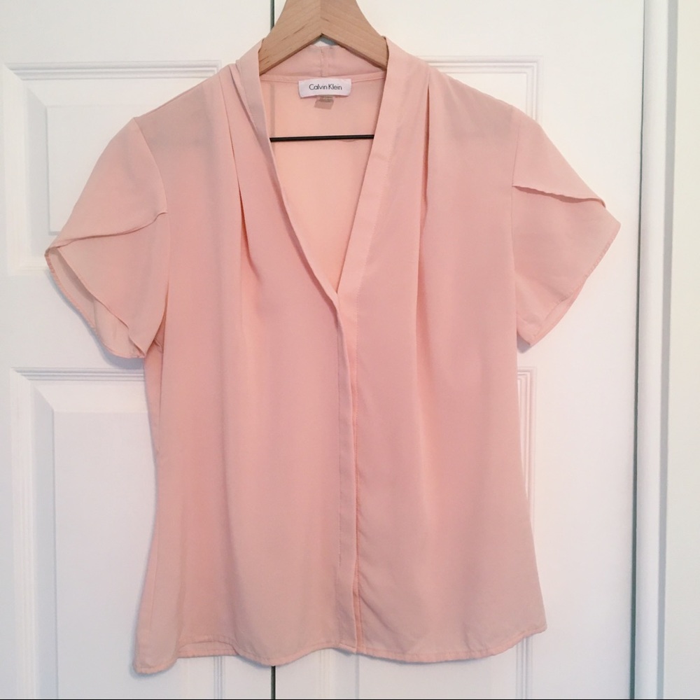 Pink Calvin Klein blouse